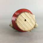 Japanese Kokeshi Doll Ornament Vtg Figurine Sake Bottole Cup Hood Child KF146