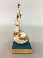 Japanese Kokeshi Doll Vtg Shell Sails Figurine Sail Boat Ship Mast KF200