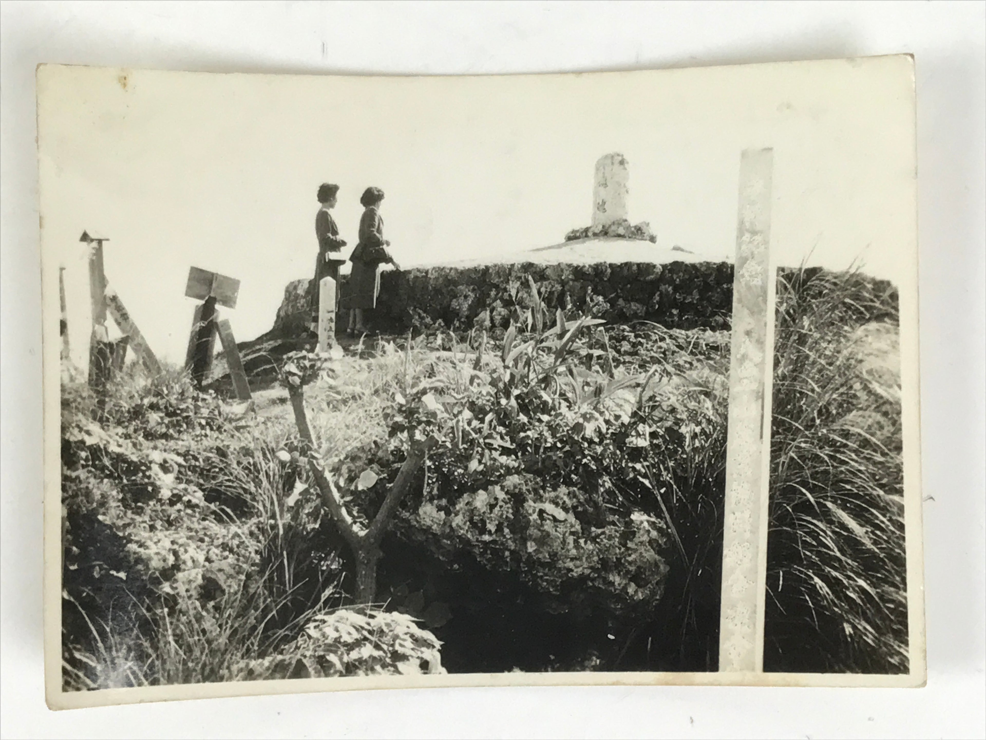 Japanese Konpaku-no-To Memorial Monument Photograph Okinawa Black White PH209