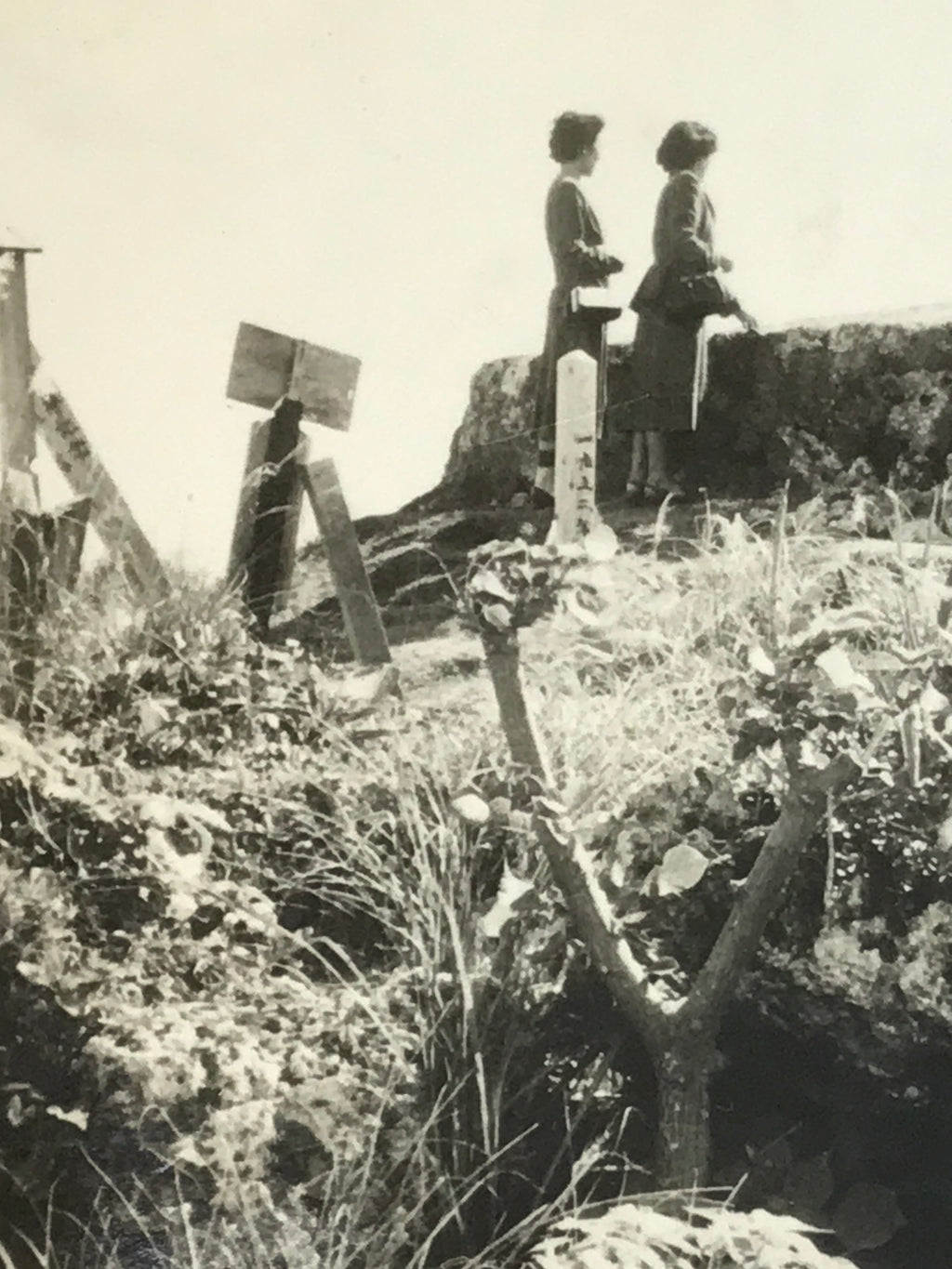 Japanese Konpaku-no-To Memorial Monument Photograph Okinawa Black White PH209