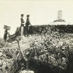 Japanese Konpaku-no-To Memorial Monument Photograph Okinawa Black White PH209