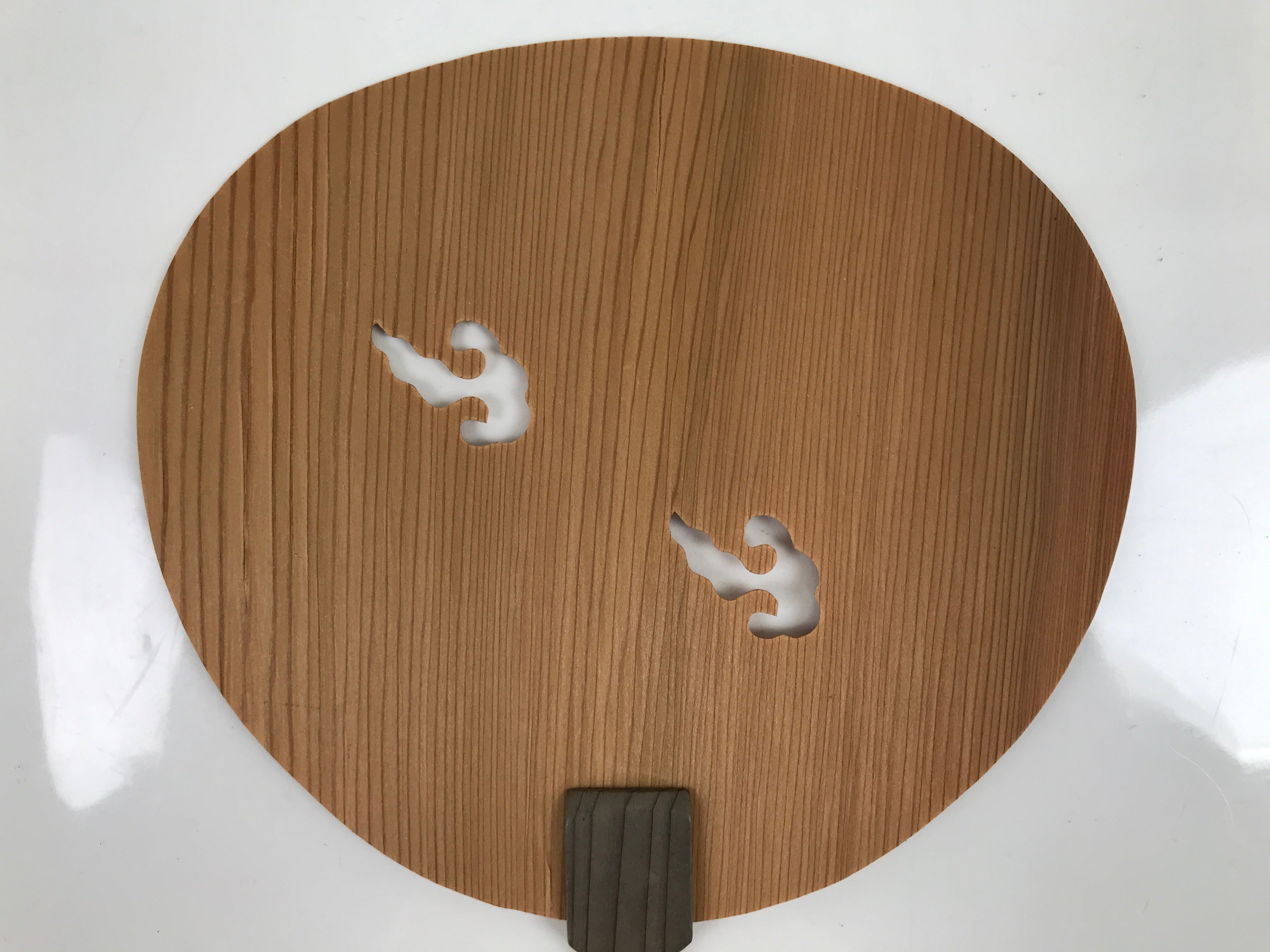 Japanese Koya Cedar Wood Fan Small Uchiwa Zen Master Ryokan Heavenly Wind U159