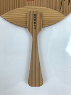 Japanese Kumano Cedar Wood Fan Small Uchiwa Nachi Taisha Falls Shrine Crow U157
