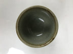 Japanese Kutani Imari Ceramic Sake Cup Vtg Tsubomi Ochoko Flowers Bird Gray G338
