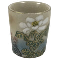 Japanese Kutani Imari Porcelain Sake Cup Vtg Straight Ochoko White Peony G319