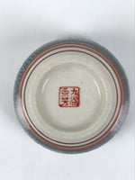 Japanese Kutani Imari Porcelain Sake Cup Vtg Tsubomi Ochoko Blue Dot Flower G326