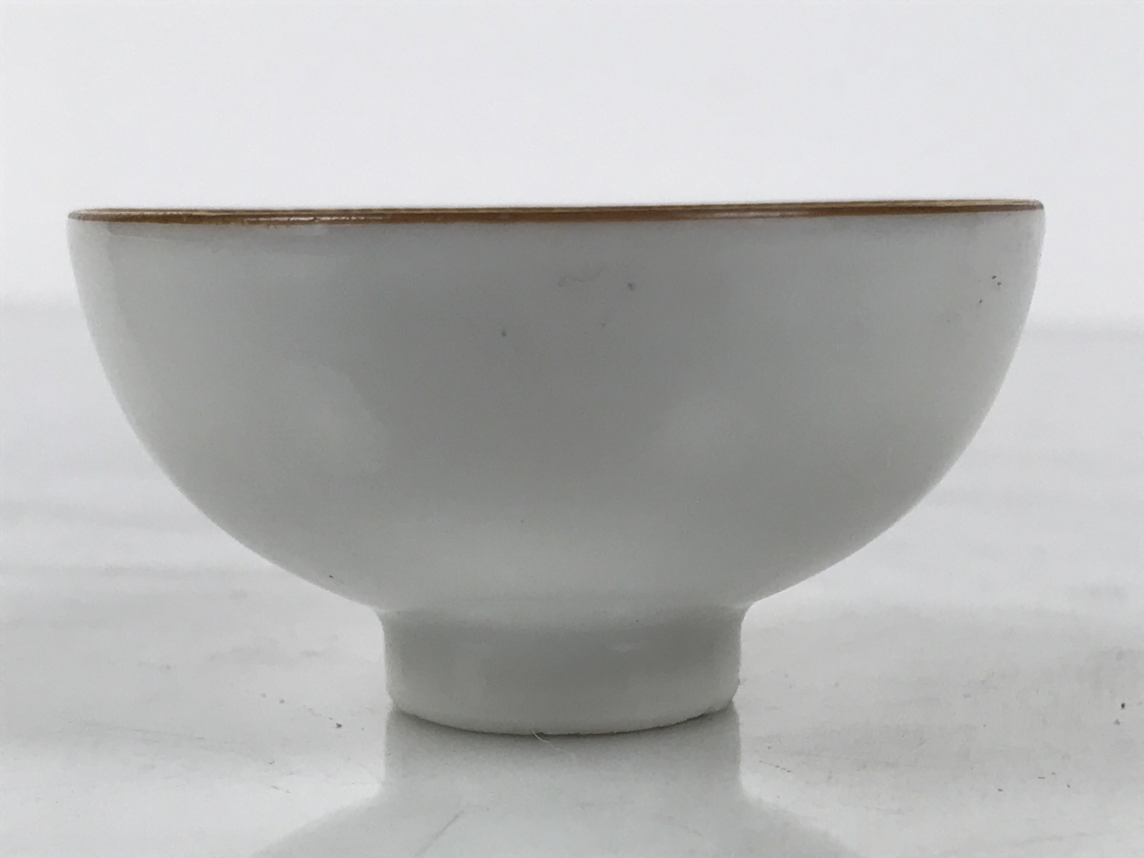 Japanese Kutani Imari Porcelain Sake Cup Vtg Tsubomi Ochoko Court Carriage G322