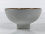 Japanese Kutani Imari Porcelain Sake Cup Vtg Tsubomi Ochoko Court Carriage G324