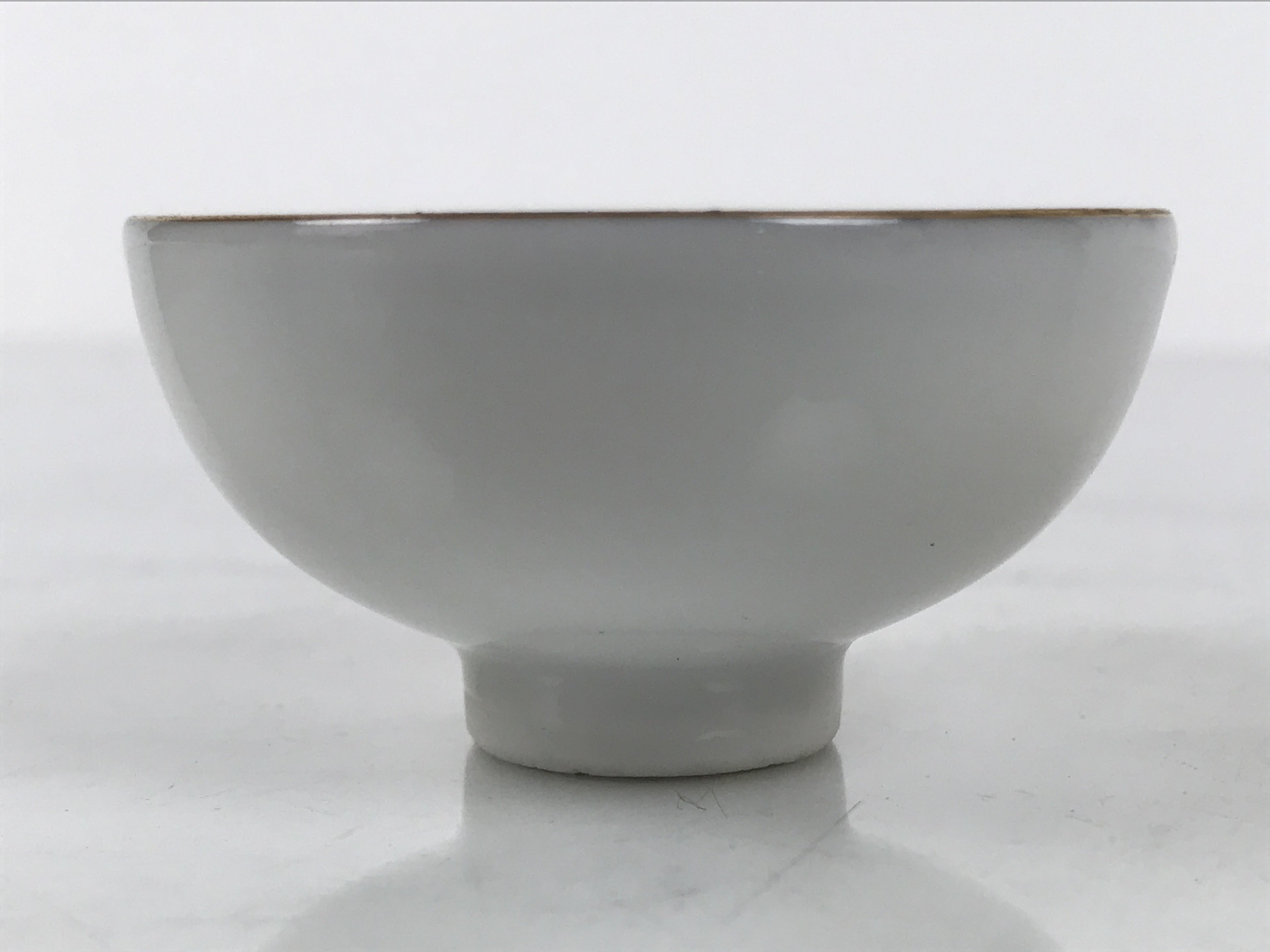 Japanese Kutani Imari Porcelain Sake Cup Vtg Tsubomi Ochoko Court Carriage G324