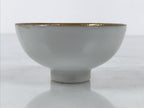 Japanese Kutani Imari Porcelain Sake Cup Vtg Tsubomi Ochoko Court Carriage G325