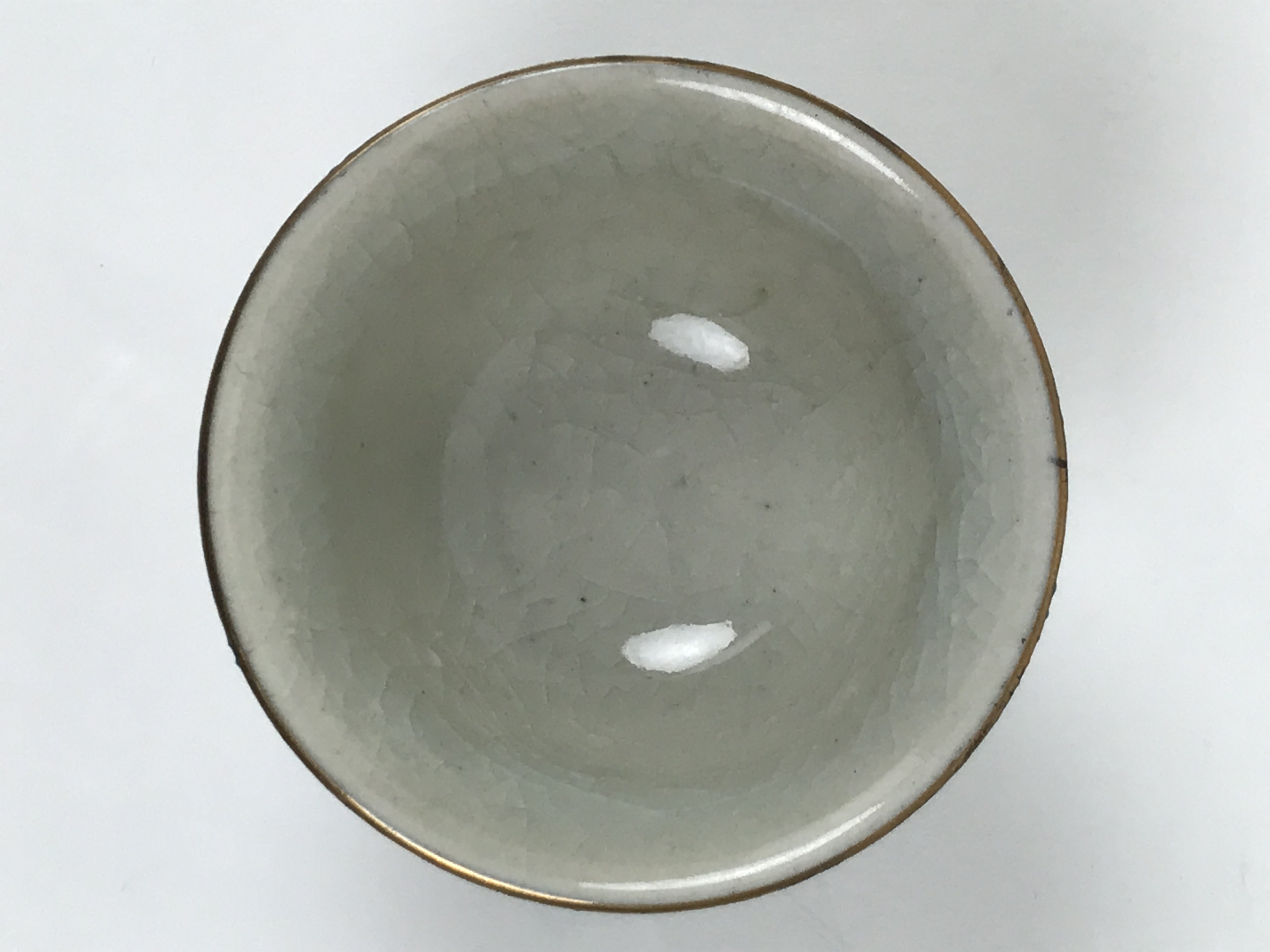 Japanese Kutani Imari Porcelain Sake Cup Vtg Wan Ochoko Pine Plum Bamboo G333