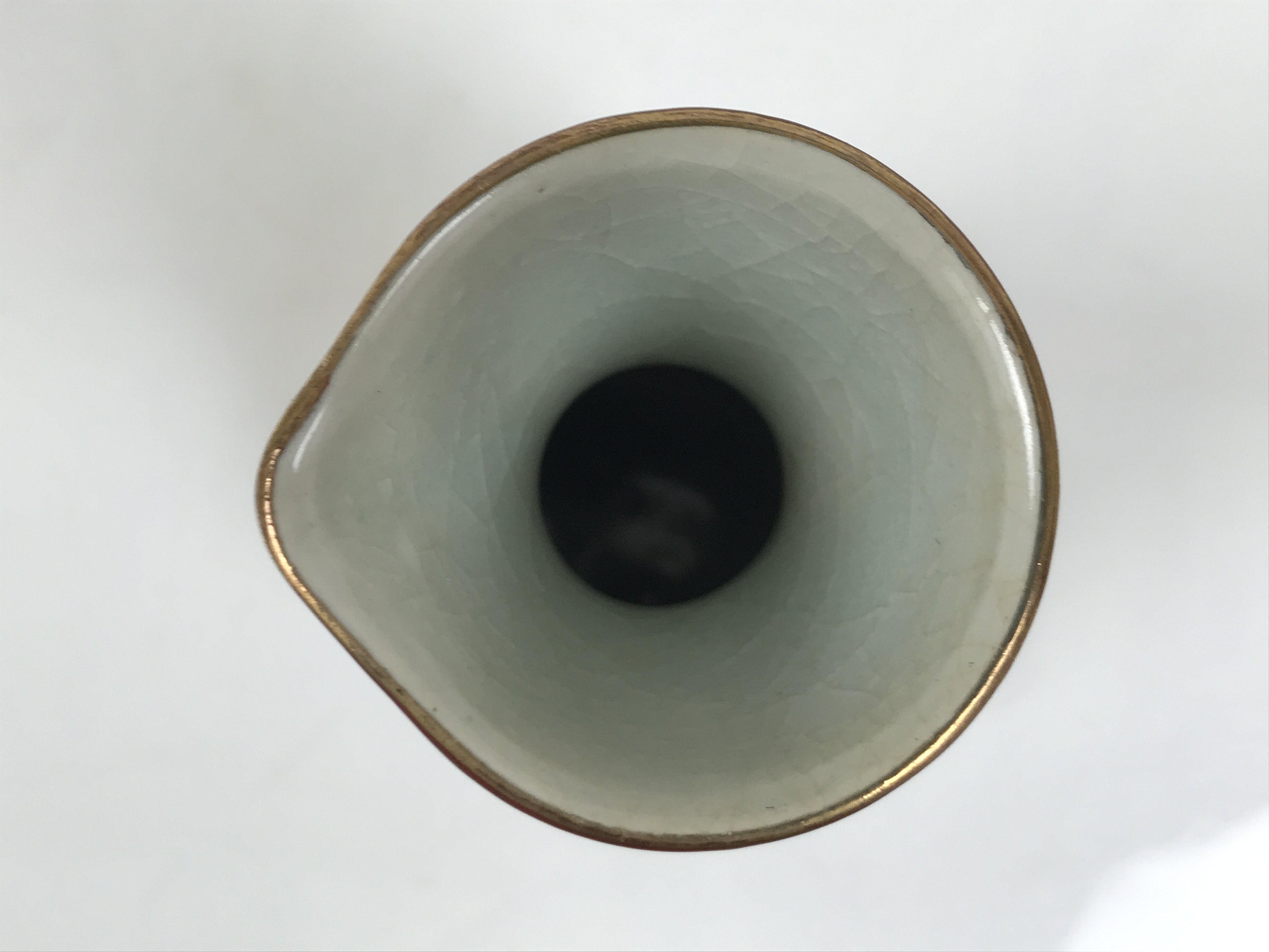 Japanese Kutani Porcelain Sake Bottle Tokkuri Shochikubai Pine Plum Bamboo TS916