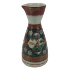 Japanese Kutani Porcelain Sake Bottle Tokkuri Shochikubai Pine Plum Bamboo TS916