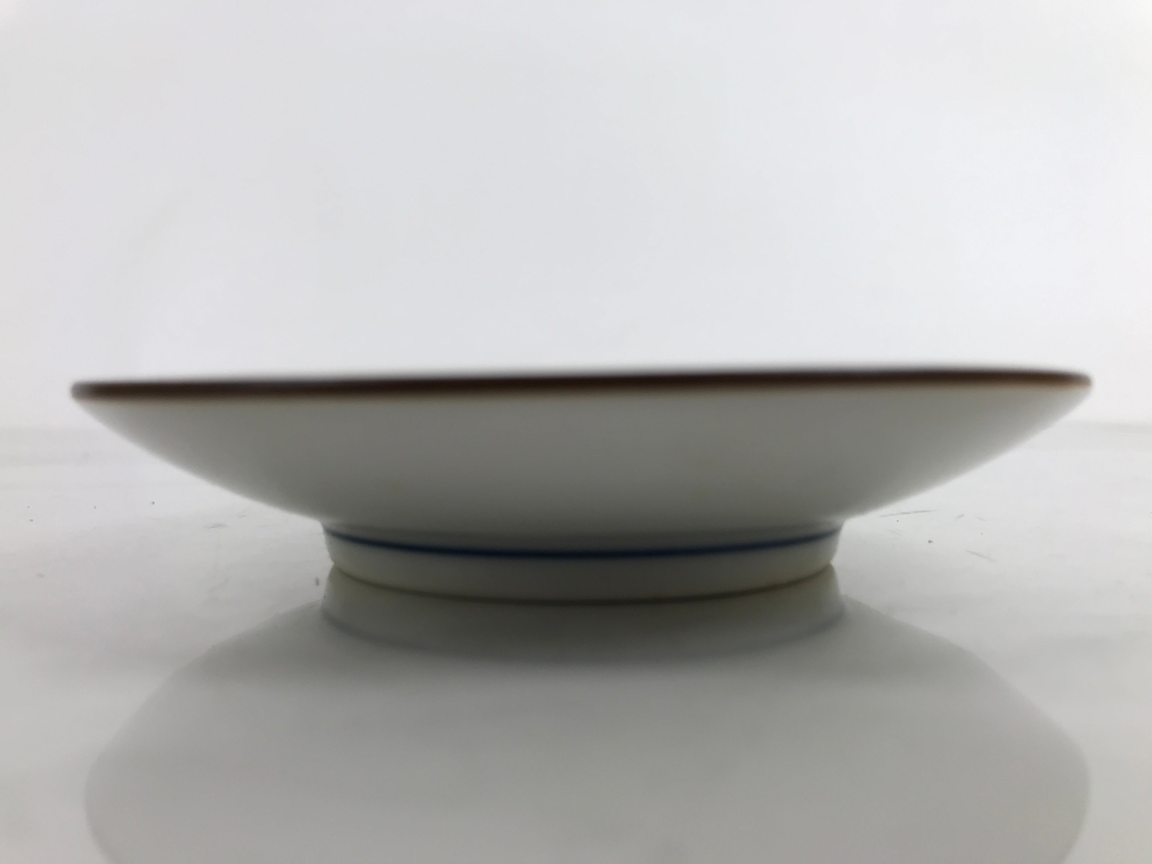Japanese Kutani Porcelain Small Plate Mamezara Vtg Hyotan Gourd Pine Yellow Y93