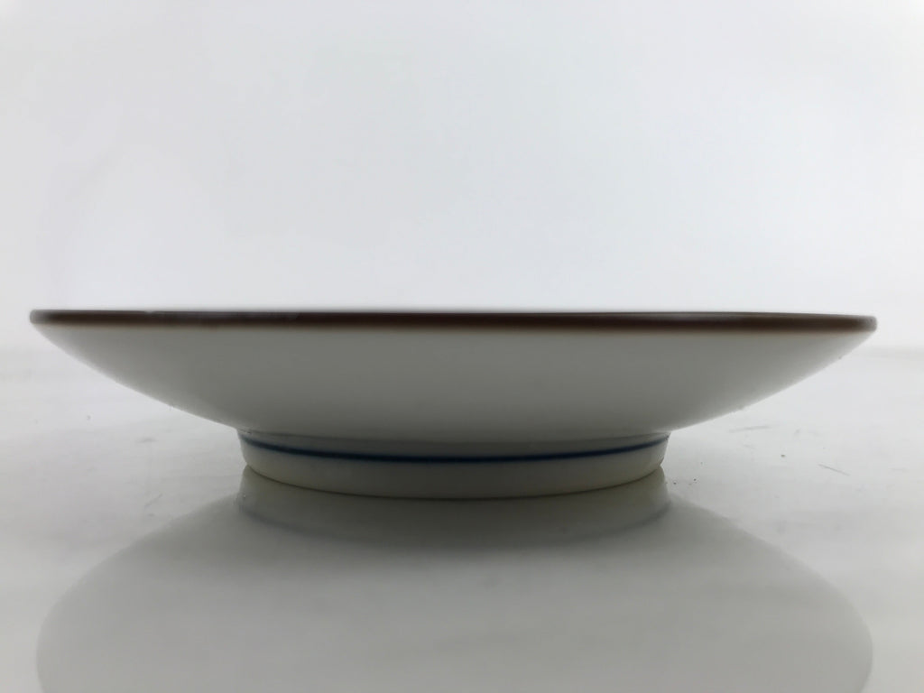 Japanese Kutani Porcelain Small Plate Mamezara Vtg Hyotan Gourd Pine Yellow Y93