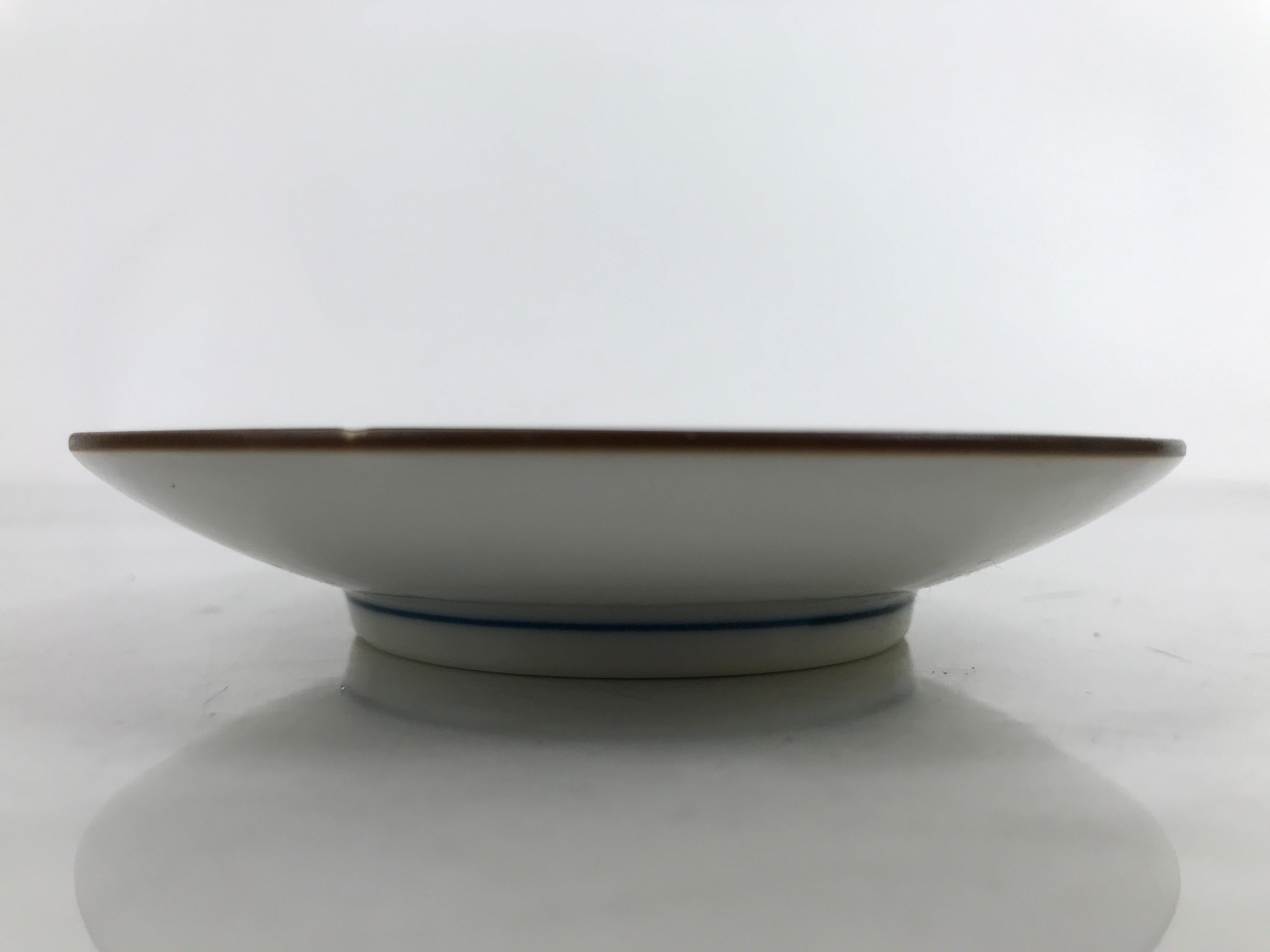 Japanese Kutani Porcelain Small Plate Mamezara Vtg Hyotan Gourd Pine Yellow Y93