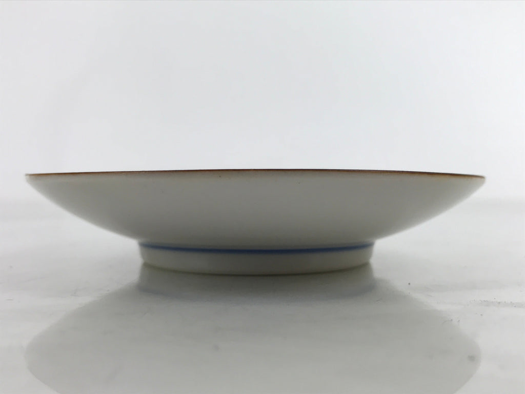 Japanese Kutani Porcelain Small Plate Mamezara Vtg Yellow Peony Flowers Y94