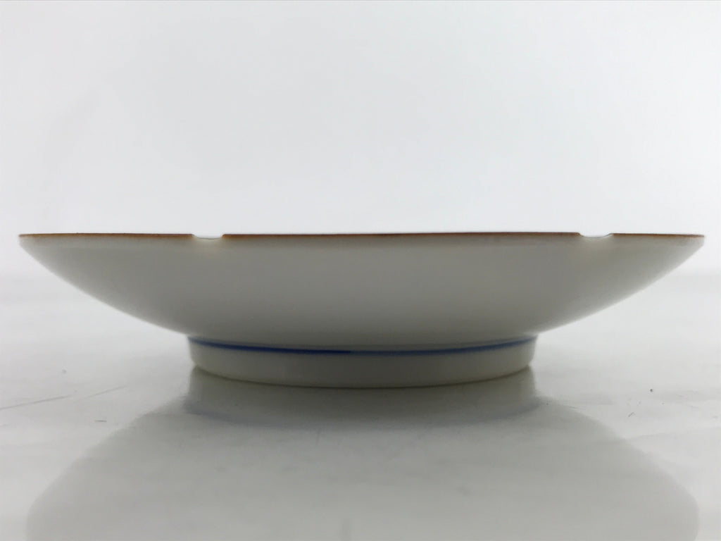 Japanese Kutani Porcelain Small Plate Mamezara Vtg Yellow Peony Flowers Y94