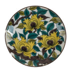 Japanese Kutani Porcelain Small Plate Mamezara Vtg Yellow Peony Flowers Y94
