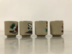 Japanese Kutani Ware Ceramic Sake Cup 12pc Set Vtg Guinomi Sakazuki Zodiac PX773