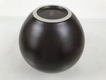 Japanese Kutani Ware Porcelain Flower Vase Ikebana Kabin Peony Gold Brown FK230
