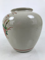 Japanese Kutani Ware Porcelain Flower Vase Ikebana Kabin Peony Pheasant FK177