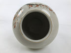 Japanese Kutani Ware Porcelain Flower Vase Ikebana Kabin Peony Pheasant FK177