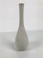 Japanese Kutani Ware Porcelain Flower Vase Vtg Ikebana Kabin Slim Floral FK232