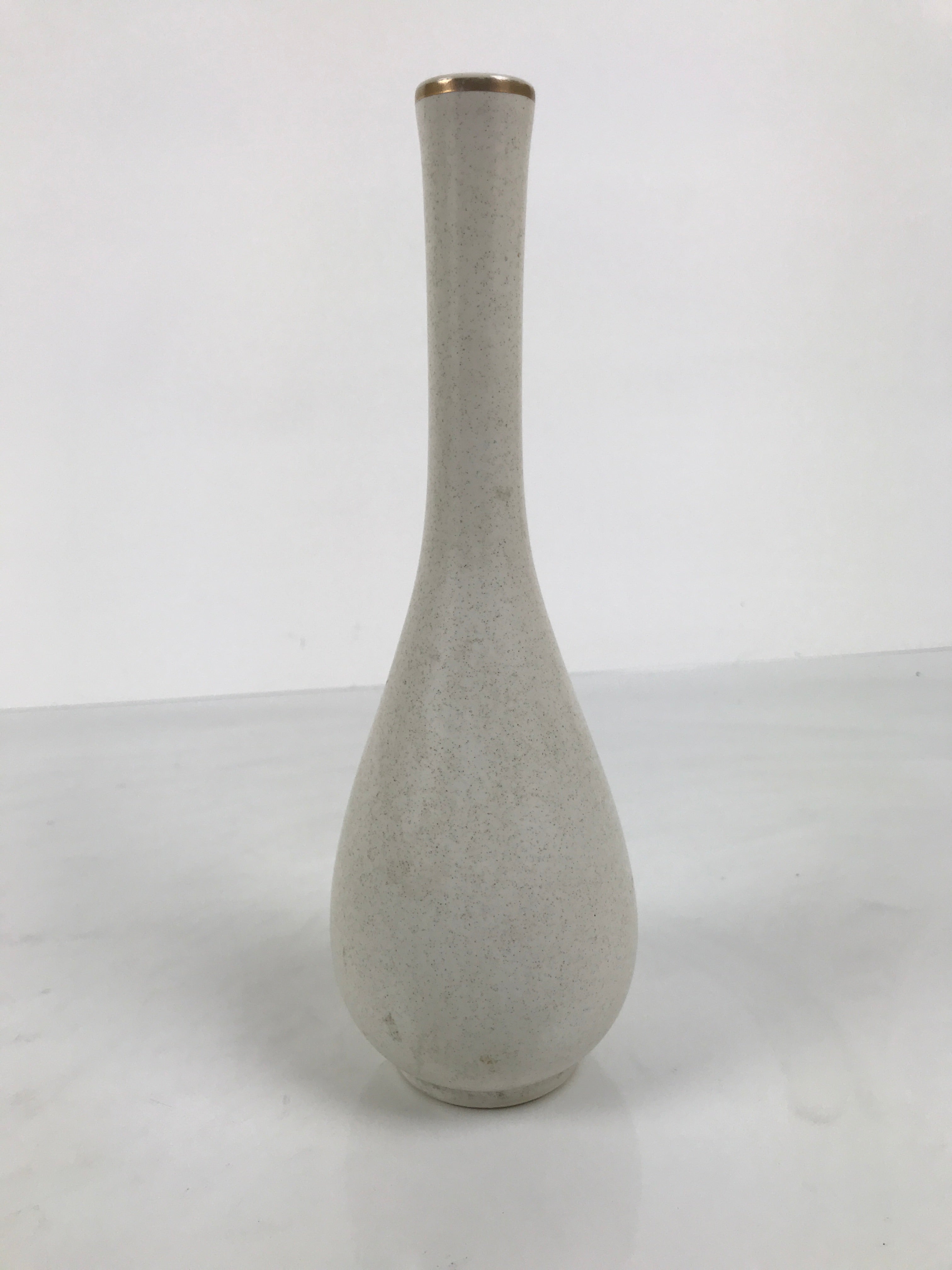 Japanese Kutani Ware Porcelain Flower Vase Vtg Ikebana Kabin Slim Floral FK232