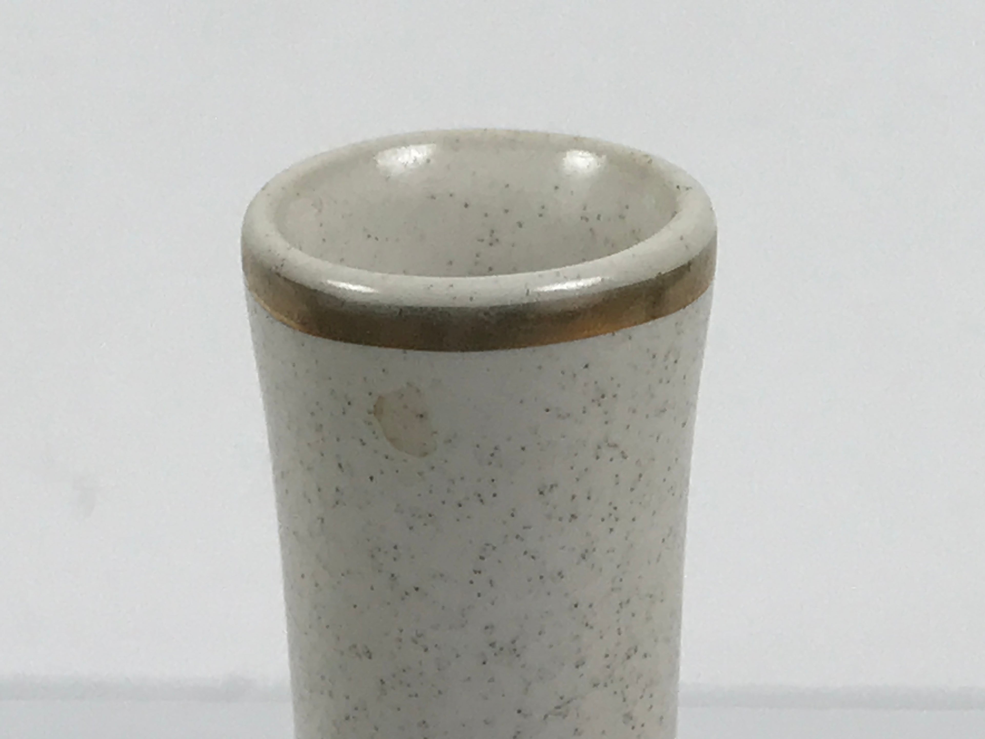 Japanese Kutani Ware Porcelain Flower Vase Vtg Ikebana Kabin Slim Floral FK232