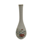 Japanese Kutani Ware Porcelain Flower Vase Vtg Ikebana Kabin Slim Floral FK232