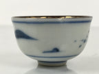 Japanese Kutani Ware Porcelain Sake Cup Vtg Tsubomi Ochoko Chicken Rooster G301