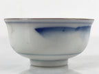Japanese Kutani Ware Porcelain Sake Cup Vtg Tsubomi Ochoko Pagoda Pine Tree G234