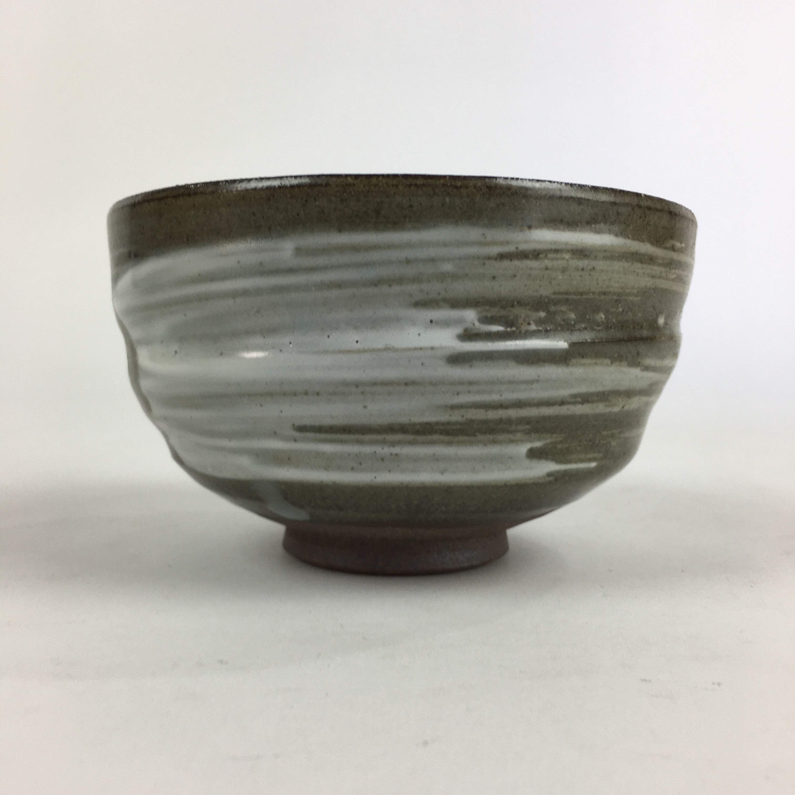 Japanese Kyo Ware Ceramic Green Tea Ceremony Bowl Vtg Chawan Boxed Pottery PX620