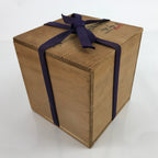 Japanese Lacquer Flower Vase Wajima Nuri Ikebana Kabin Black Gold W/Box PX730