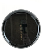 Japanese Lacquer Imitation Round Serving Plate Vtg Red Black Gold Cranes L32