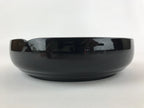 Japanese Lacquer Imitation Round Serving Plate Vtg Red Black Gold Cranes L32