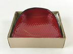 Japanese Lacquer Replica Makie Serving Tray Vtg Winnowing Basket Obon Red LWB65