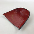 Japanese Lacquer Replica Makie Serving Tray Vtg Winnowing Basket Obon Red LWB65