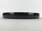 Japanese Lacquer Replica Round Serving Tray Vtg Flying Crane Black Resin L26