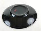 Japanese Lacquer Replica Round Serving Tray Vtg Water Ripple Ryusui Resin L18