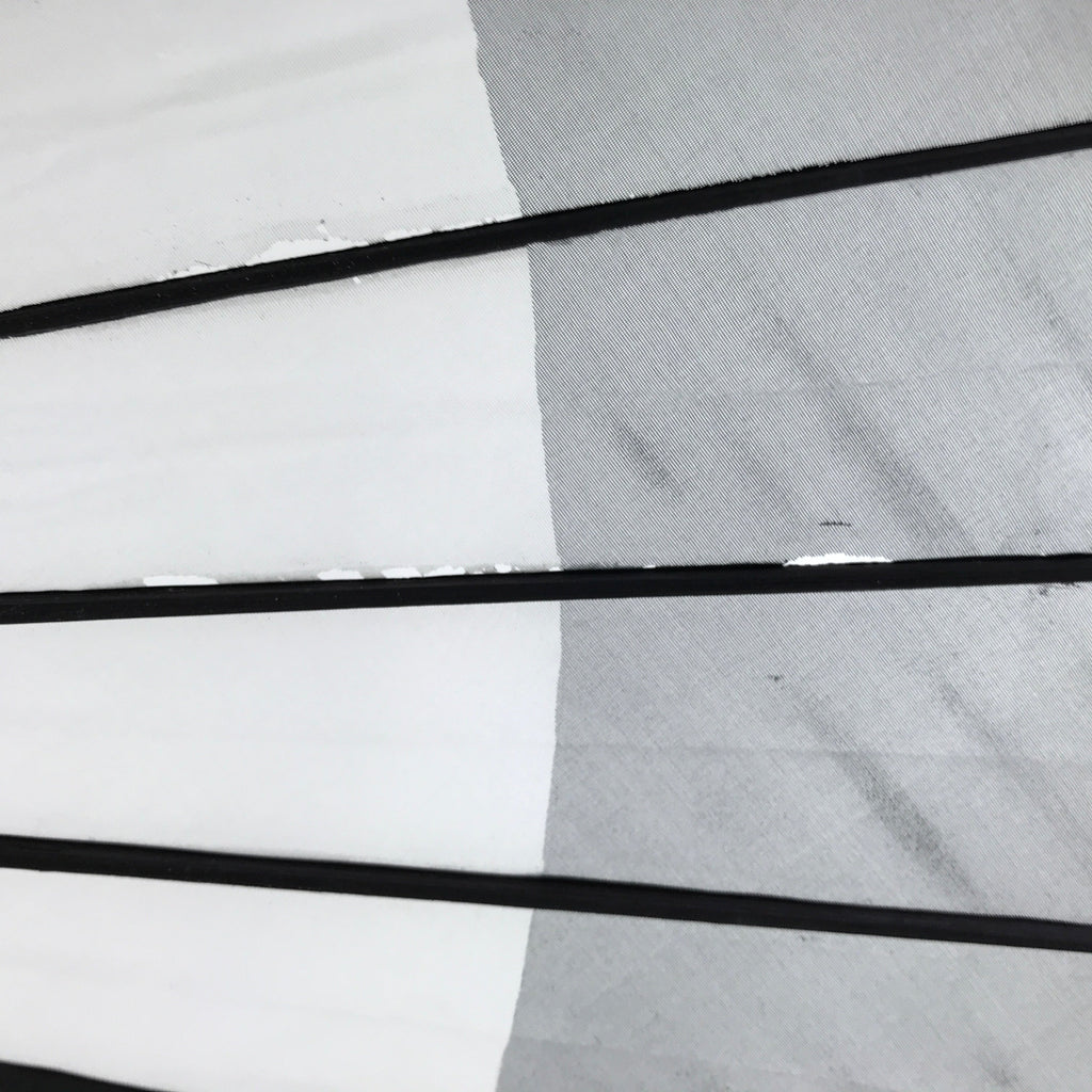 Japanese Lacquer Umbrella Parasol Vtg Wagasa Maigasa Geisha Fabric Black JK770
