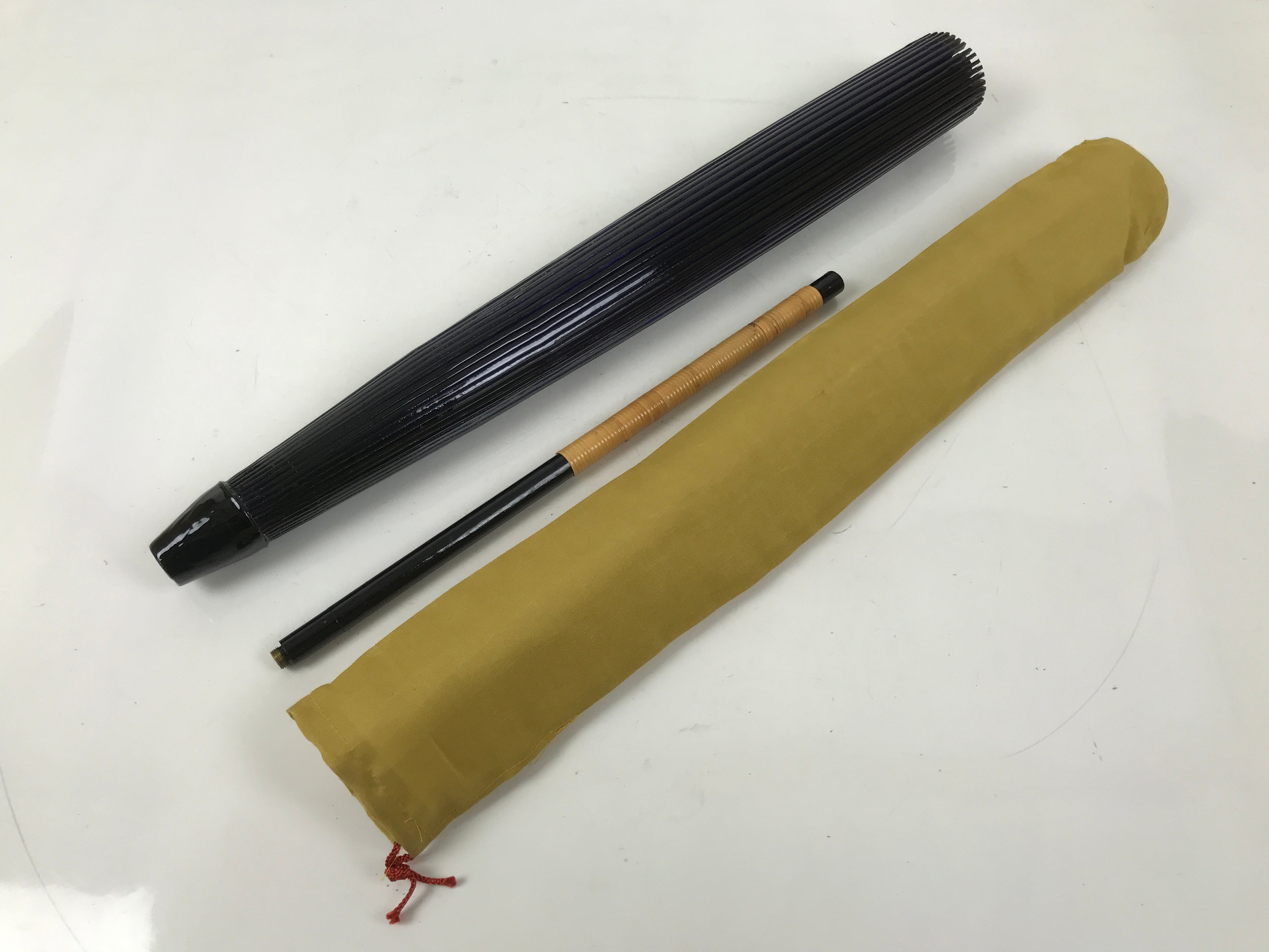 Japanese Lacquer Umbrella Parasol Vtg Wagasa Maigasa Geisha Fabric Purple JK857