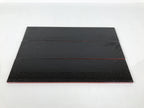 Japanese Lacquer Wood Flower Vase Stand Vtg Kadai Board Ikebana Black Red WT595