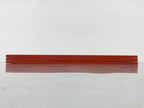 Japanese Lacquer Wood Flower Vase Stand Vtg Kadai Board Ikebana Black Red WT596