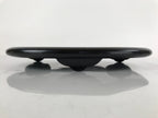 Japanese Lacquer Wood Flower Vase Stand Vtg Oval Makie Waves Kadai Ikebana WT516