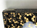 Japanese Lacquer Wood Hina Doll Chest Nagamochi Vtg Girls Day Makie Gold ID618