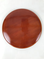 Japanese Lacquer Wood Kashiki Snack Bowl Tray Shunkei-Nuri Kashibachi Set LWB117