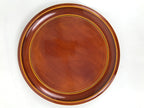 Japanese Lacquer Wood Kashiki Snack Bowl Tray Shunkei-Nuri Kashibachi Set LWB117