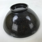 Japanese Lacquer Wood Lidded Bowl Nimonowan Vtg Makie Bird Black Gold LB122